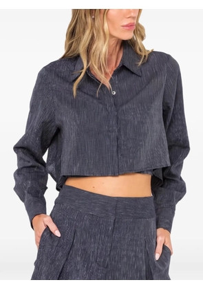 JBQ rennick striped open-back shirt - Blue