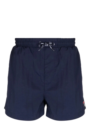 Fila logo-embroidered drawstring swim shorts - Blue