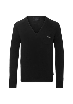 Philipp Plein V-neck pocket pullover - Black