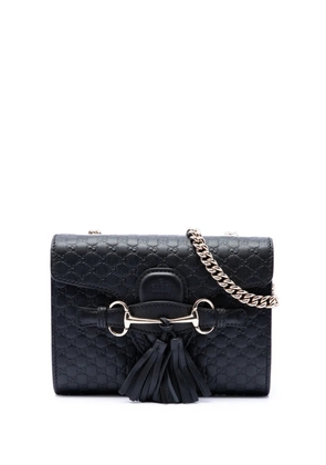 Gucci Pre-Owned 2016-2026 Mini Microguccissima Emily crossbody bag - Black