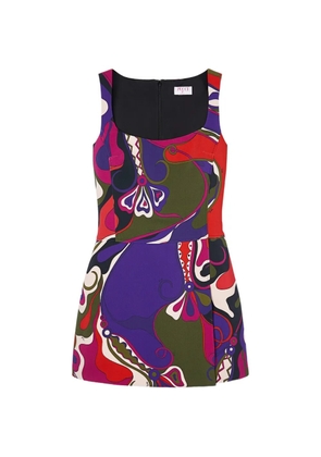 PUCCI Orchidee-print mini dress - Purple