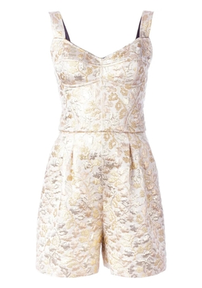 Dolce & Gabbana brocade playsuit - Metallic