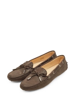 Tod's Vintage leather slip-on loafers - Brown