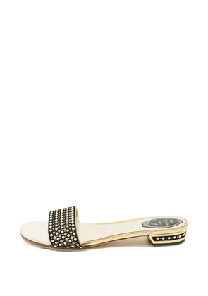 René Caovilla crystal-embellished sandals - Black