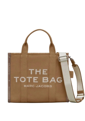 Marc Jacobs medium logo-print jacquard tote bag - Brown