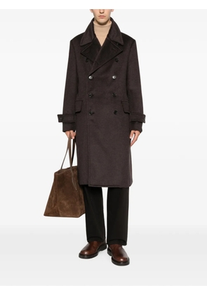 Caruso Corsaro double-breasted buttoned coat - Brown