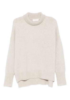 Lisa Yang high-neck sweater - Neutrals