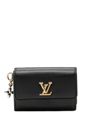 Louis Vuitton Pre-Owned 2021-2026 Mini Calfskin LV Bloom Trifold Wallet small wallets - Black