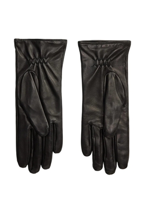 Polo Ralph Lauren stitched leather gloves - Black