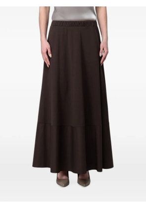 Max Mara elasticated-waist panelled skirt - Brown