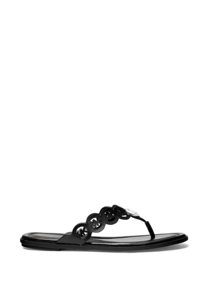 Michael Michael Kors Janie logo-plaque sandals - Black