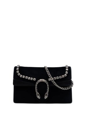 Gucci Pre-Owned 2016-2026 Mini Crystal Embellished Velvet Dionysus crossbody bag - Black