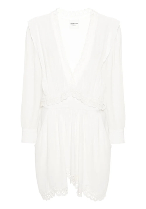 MARANT ÉTOILE Felie lace-trim dress - Neutrals
