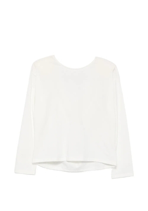 VICOLO draped-back blouse - White