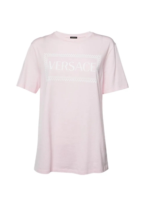 Versace Pre-Owned logo-print cotton T-shirt - Pink