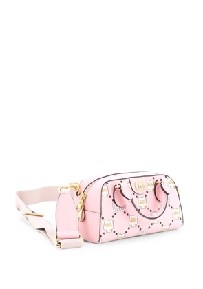 Gucci Pre-Owned Ophidia Convertible Boston Top Handle Bag Kawaii Printed Leather Mini handbag - Pink