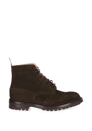 Todd Snyder suede brogue-detail boots - Green