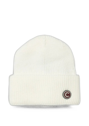 Colmar ribbed-knit beanie hat - White