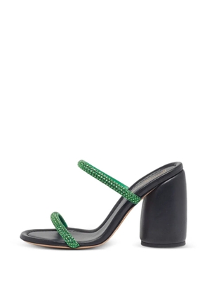 Gianvito Rossi Eline crystal-embellished heeled sandals - Green