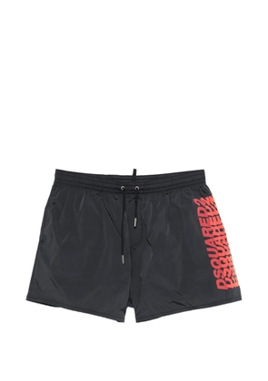 DSQUARED2 logo-print drawstring swim shorts - Black