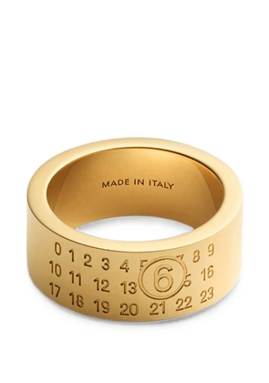 MM6 Maison Margiela gold Numeric ring