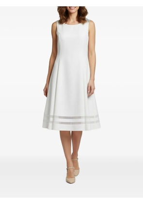 Calvin Klein Vintage mesh-knit sleeveless midi dress - White