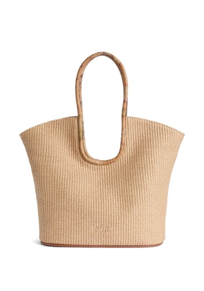 ALVIERO MARTINI 1° CLASSE Sunny woven beach bag - Neutrals