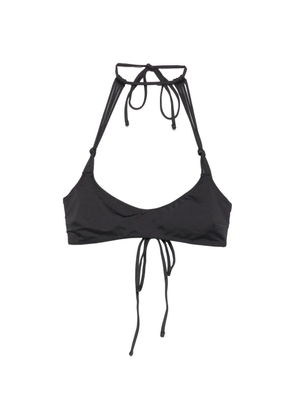 Frankies Bikinis x Jennie Hana halterneck tie-fastening bikini top - Black