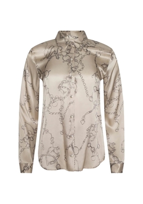 L'Agence Tyler horsebit-chain blouse - Neutrals