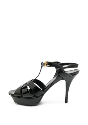 Saint Laurent Pre-Owned Tribute patent leather sandals - Black