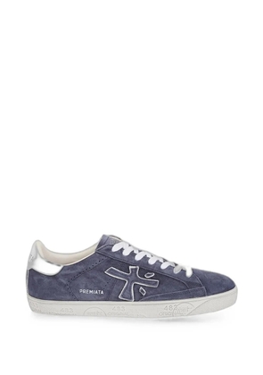 Premiata logo-patch sneakers - Blue