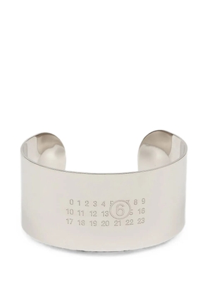 MM6 Maison Margiela Numeric Signature cuff bracelet - Silver