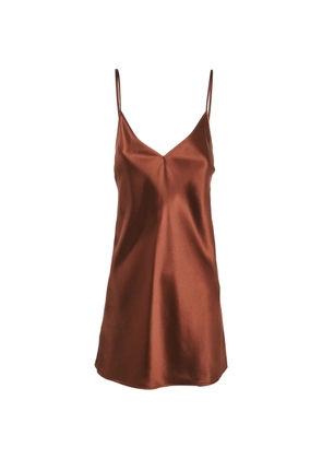 JOSEPH Clea satin cami top - Brown