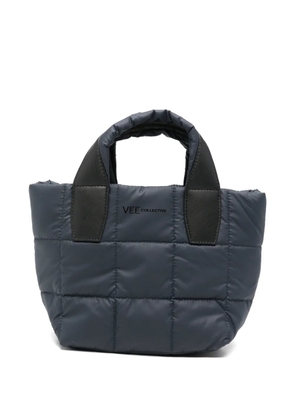 VeeCollective mini Porter quilted tote bag - Blue