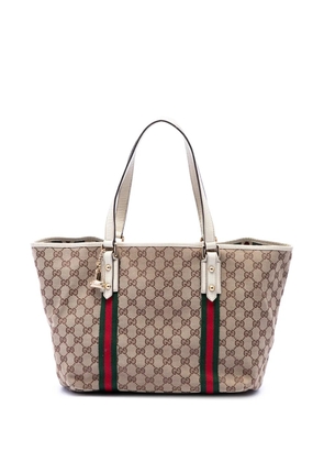 Gucci Pre-Owned 2000-2015 Large GG Canvas Web Jolicoeur tote bag - White