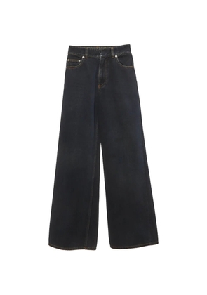Christian Dior Pre-Owned high-rise wide-leg jeans - Blue