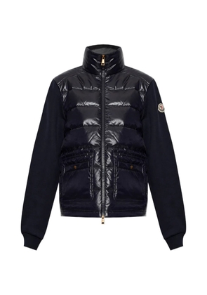 Moncler padded panelled cardigan - Blue