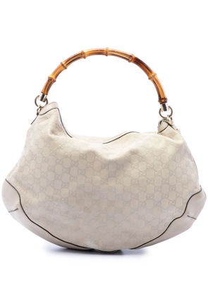 Gucci Pre-Owned 2016-2026 Guccissima Peggy Bamboo satchel - Brown