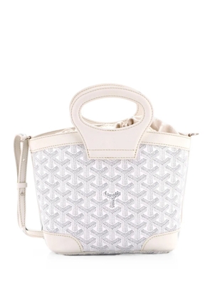 Goyard Pre-Owned Beluga Bag Coated Canvas Mini tote bag - White