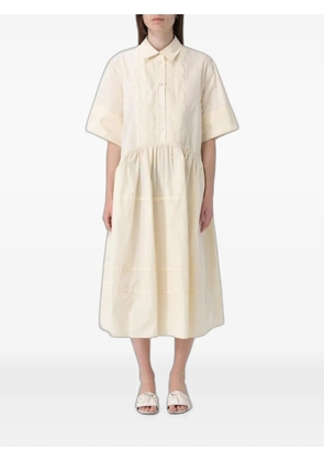 MeimeiJ pintuck-detail tiered maxi dress - Neutrals