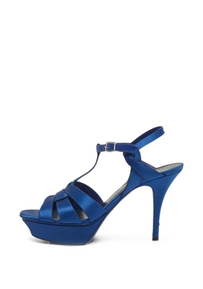 Saint Laurent Pre-Owned Tribute platform sandals - Blue