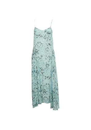 AllSaints Eli Yermo midi abstract-print dress - Blue