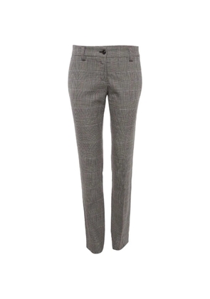 Dolce & Gabbana Pre-Owned houndstooth-pattern straight-fit trousers - Black