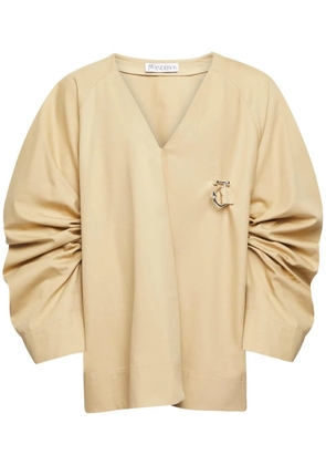 JW Anderson oversized cotton shirt - Neutrals