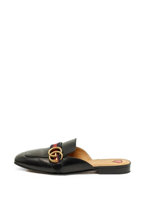 Gucci Pre-Owned Peyton Web stripe mules - Black
