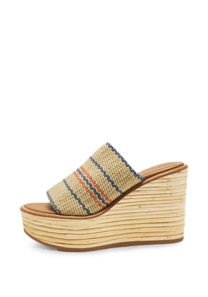 See by Chloé knit espadrille wedge sandals - Neutrals