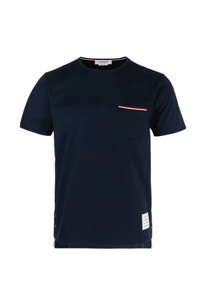 Thom Browne RWB-stripe pocket T-shirt - Blue