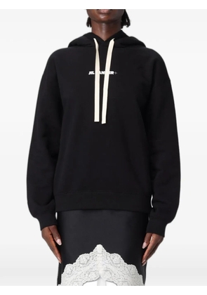 Jil Sander logo-print hoodie - Black