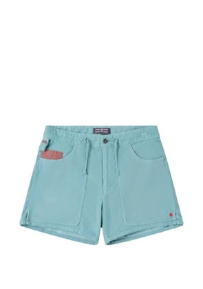 AMUNDSEN appliqué shorts - Blue