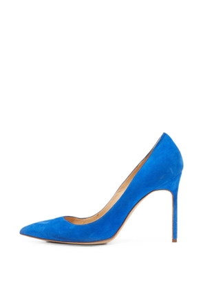 Manolo Blahnik suede pumps - Blue
